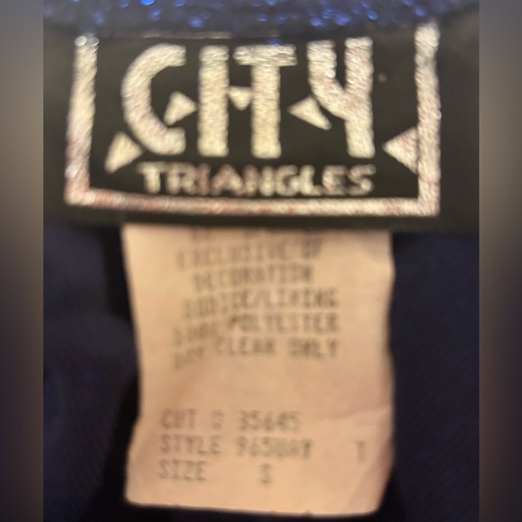 City Triangles Strapless Navy Glitter Dress - Picture 4 of 5